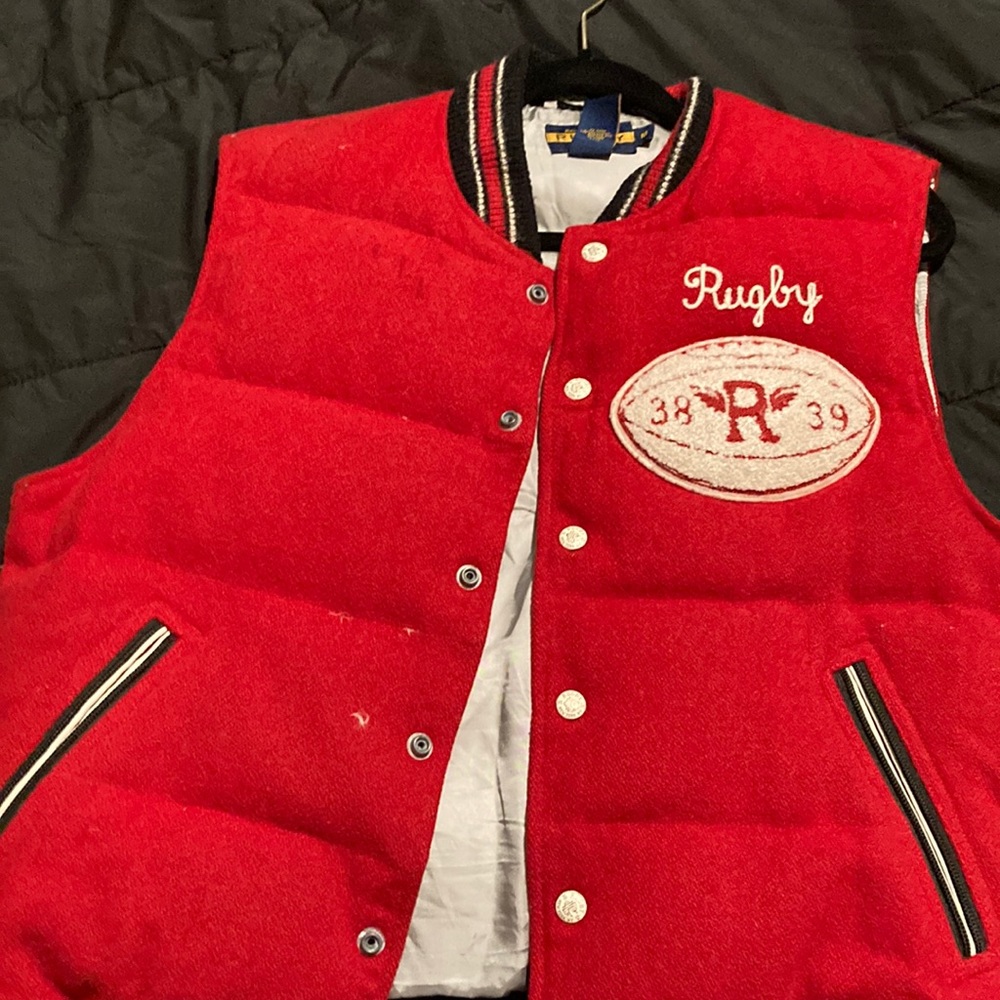 Red Rugby vest